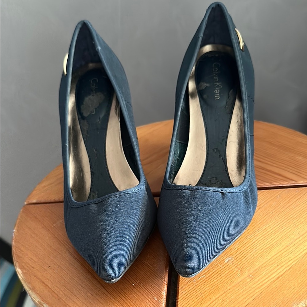 Calvin Klein Women's Navy Heels